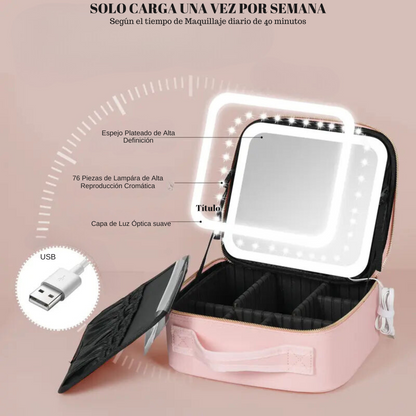 LED Mirror Makeup Box